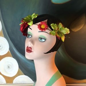 Flower Headband Hat Band